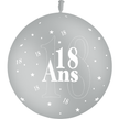 Ballon Latex 3' 18 Ans Gris - PMS