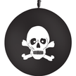 Ballon Latex 3' Pirate Tête De Mort - PMS