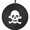 Ballon Latex 3' Pirate Tête De Mort - PMS