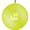 1 Ballon Latex 3' 40 Ans Limette - PMS