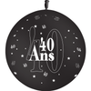 1 Ballon Latex 3' 40 Ans Noir - PMS