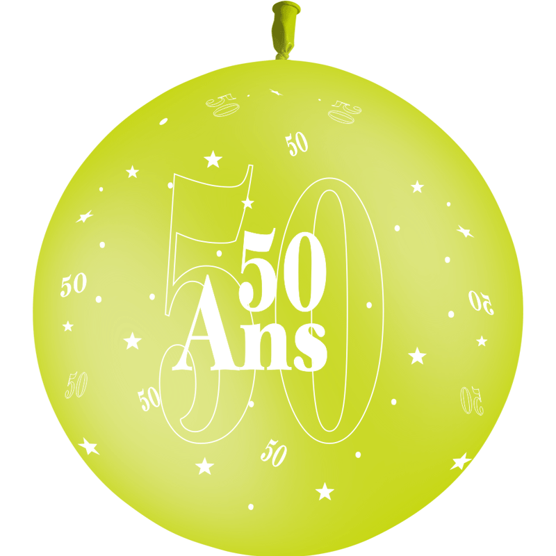 1 Ballon Latex 50 Ans Limette - PMS