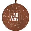 1 Ballon Latex 50 Ans Chocolat - PMS