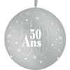 1 Ballon Latex 50 Ans Gris - PMS