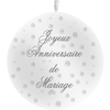 1 Ballon Latex Anniversaire De Mariage Blanc - PMS