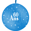 1 Ballon Latex 60 Ans Bleu Roi - PMS