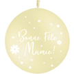 Ballon 2' Bonne Fête Mamie Fleurs Pastel Matte Jaune - PMS