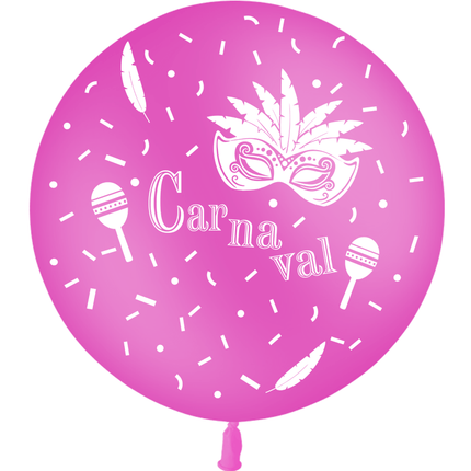 Ballon 2' Carnaval Fuchsia Hélium - PMS