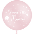 1 Ballon Latex 3' Bonnes Fête Mamie Pastel Matte Rose Hélium - PMS