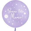 1 Ballon Latex 3' Bonnes Fête Mamie Pastel Matte Lavande Hélium - PMS