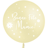 Ballon 2' Bonne Fête Mamie Fleurs Pastel Matte Jaune Hélium - PMS