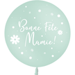 1 Ballon Latex 3' Bonnes Fête Mamie Pastel Matte Menthe Hélium - PMS