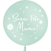1 Ballon Latex 3' Bonnes Fête Mamie Pastel Matte Menthe Hélium - PMS