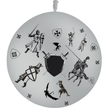 1 Ballon Latex Médiéval Gris - PMS