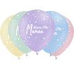 25 Ballons HG112 Bonne Fête Maman Dots Pastel Matte - PMS