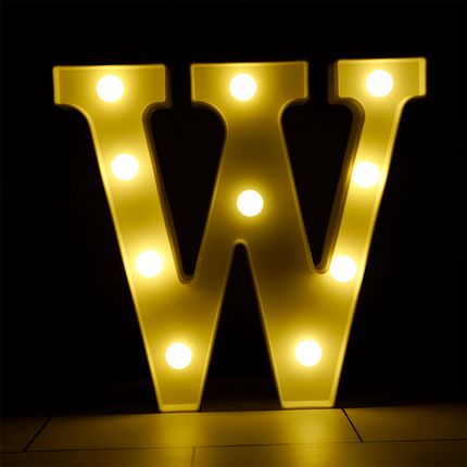 Lettre W Lumineuse LED - Borosino