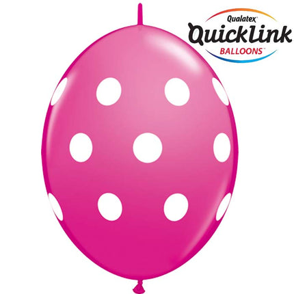 12 Quick Link Big Polka Dots Wild Berry* 50b